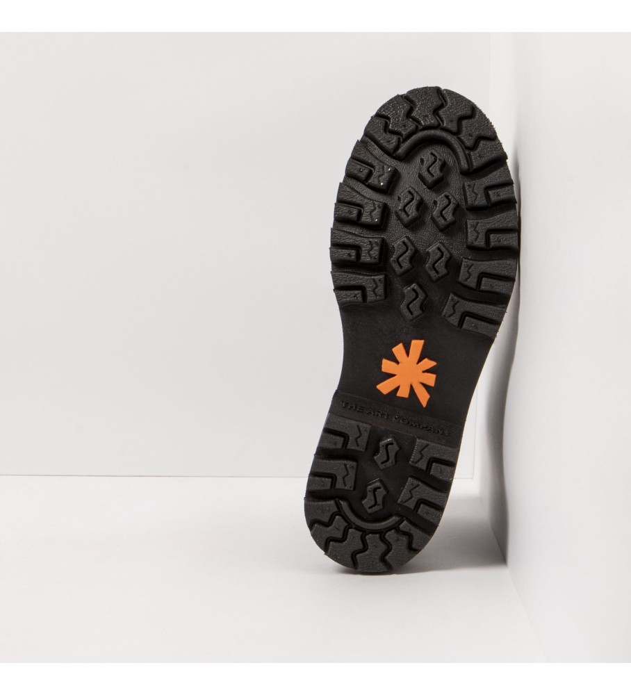 Botas de tornozelo Art em couro preto
