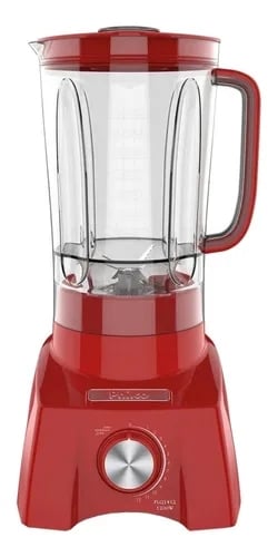 Liquidificador Philco PLQ1412V 3 L vermelho com jarra de acr&iacute;lico 127V