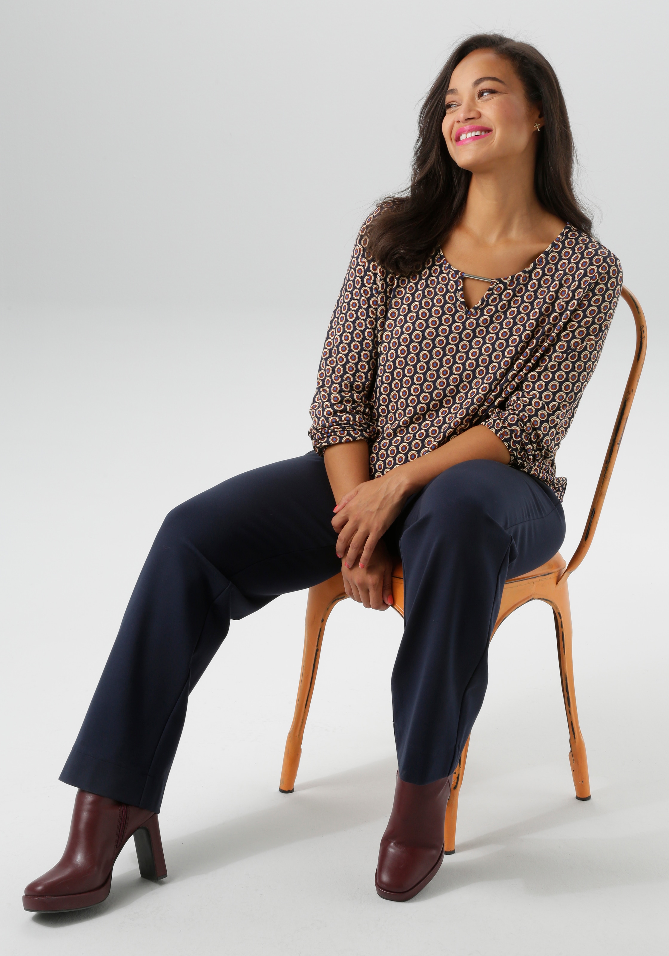 Aniston PLUS Jerseyhose  in edler elastischer Qualität - NEUE KOLLEKTION