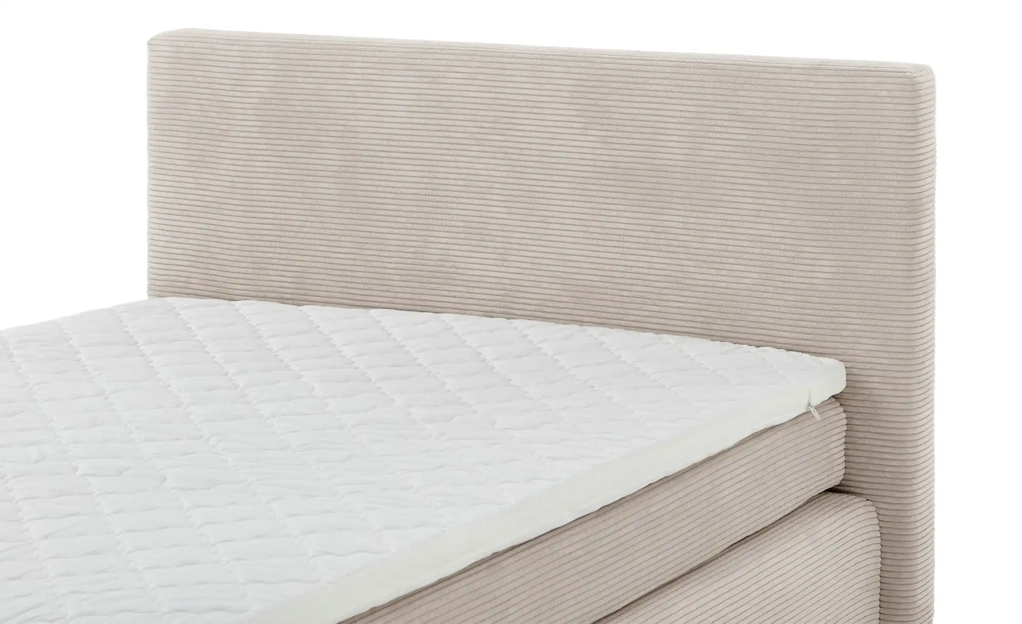 smart Boxspringbett in moderem Cordstoff Basic