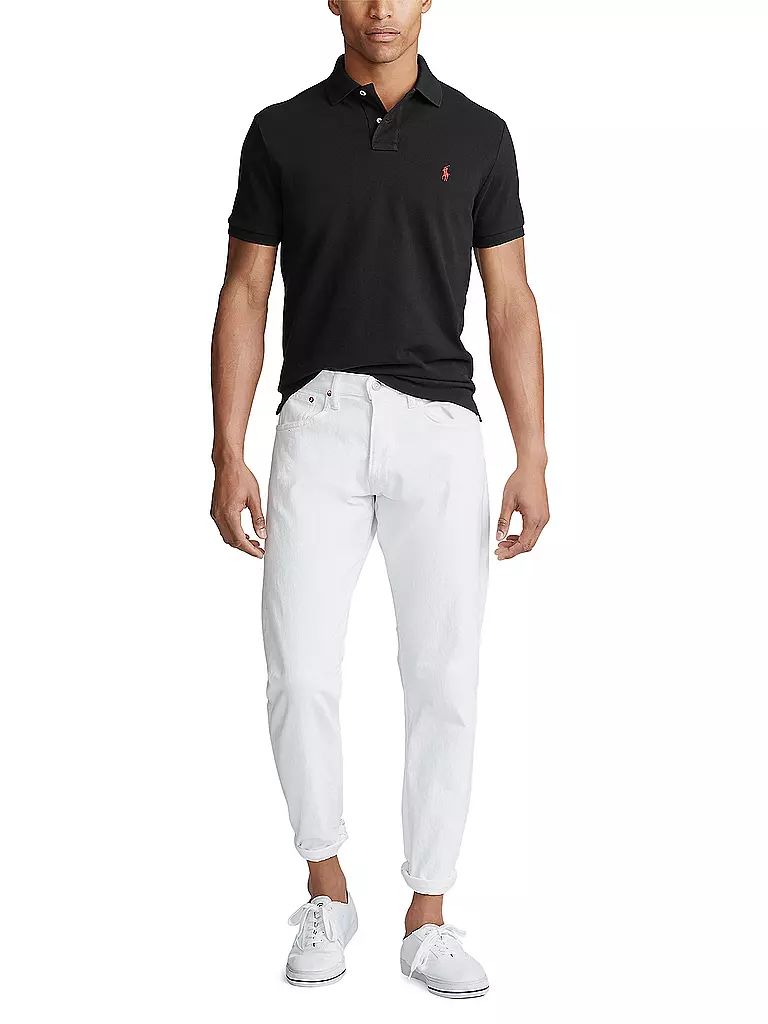 POLO RALPH LAUREN Poloshirt Custom Slim Fit  schwarz