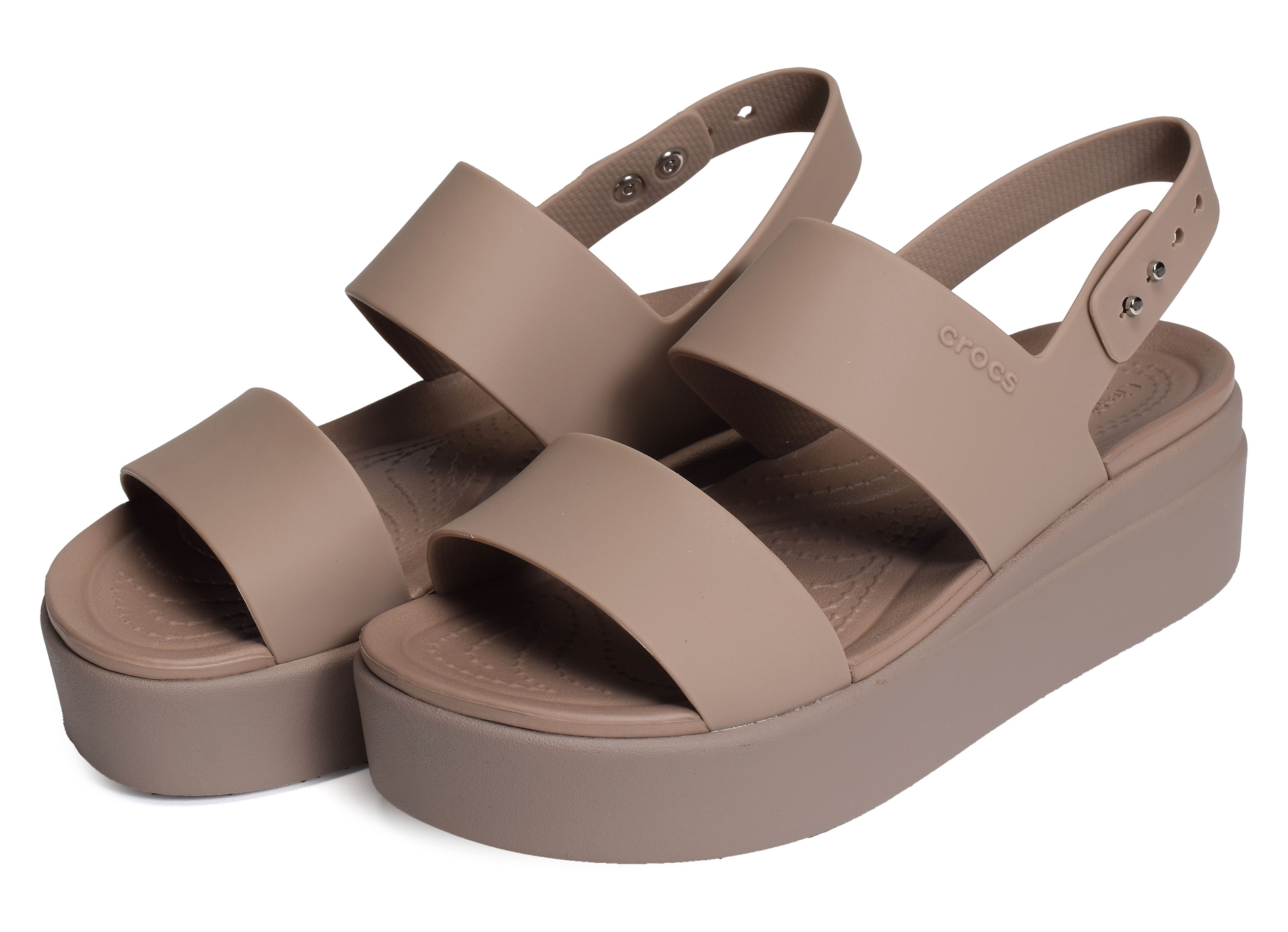 Brooklyn low wedge taupe