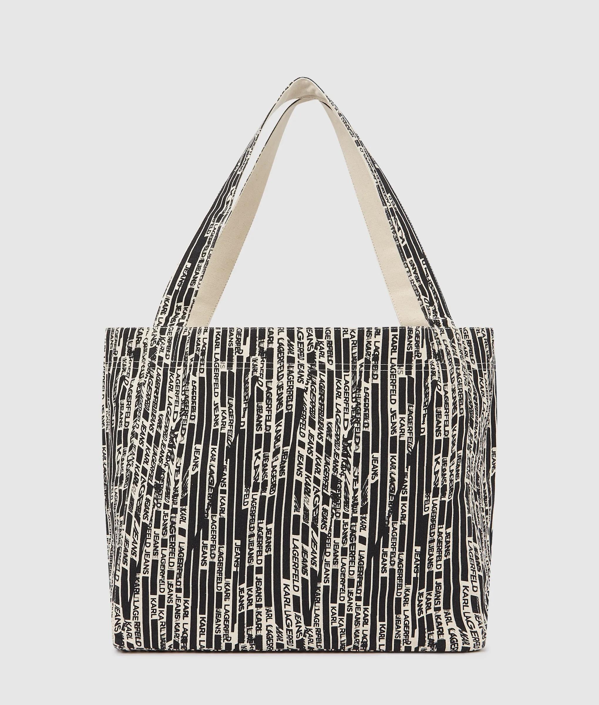 Omkeerbare shopper met lineair logo