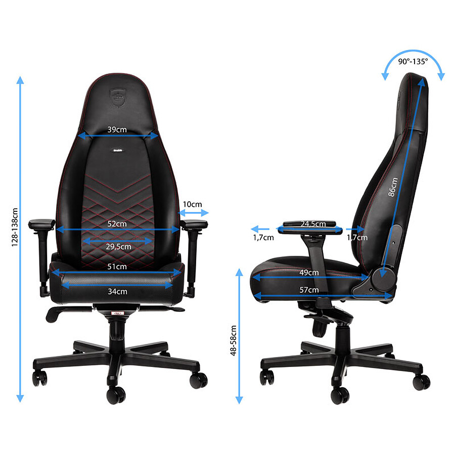 Noblechairs ICON - Rouge