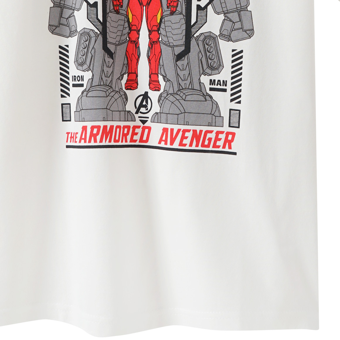 Yigga MARVEL Avengers T-Shirt mit Iron Man-Print weiss