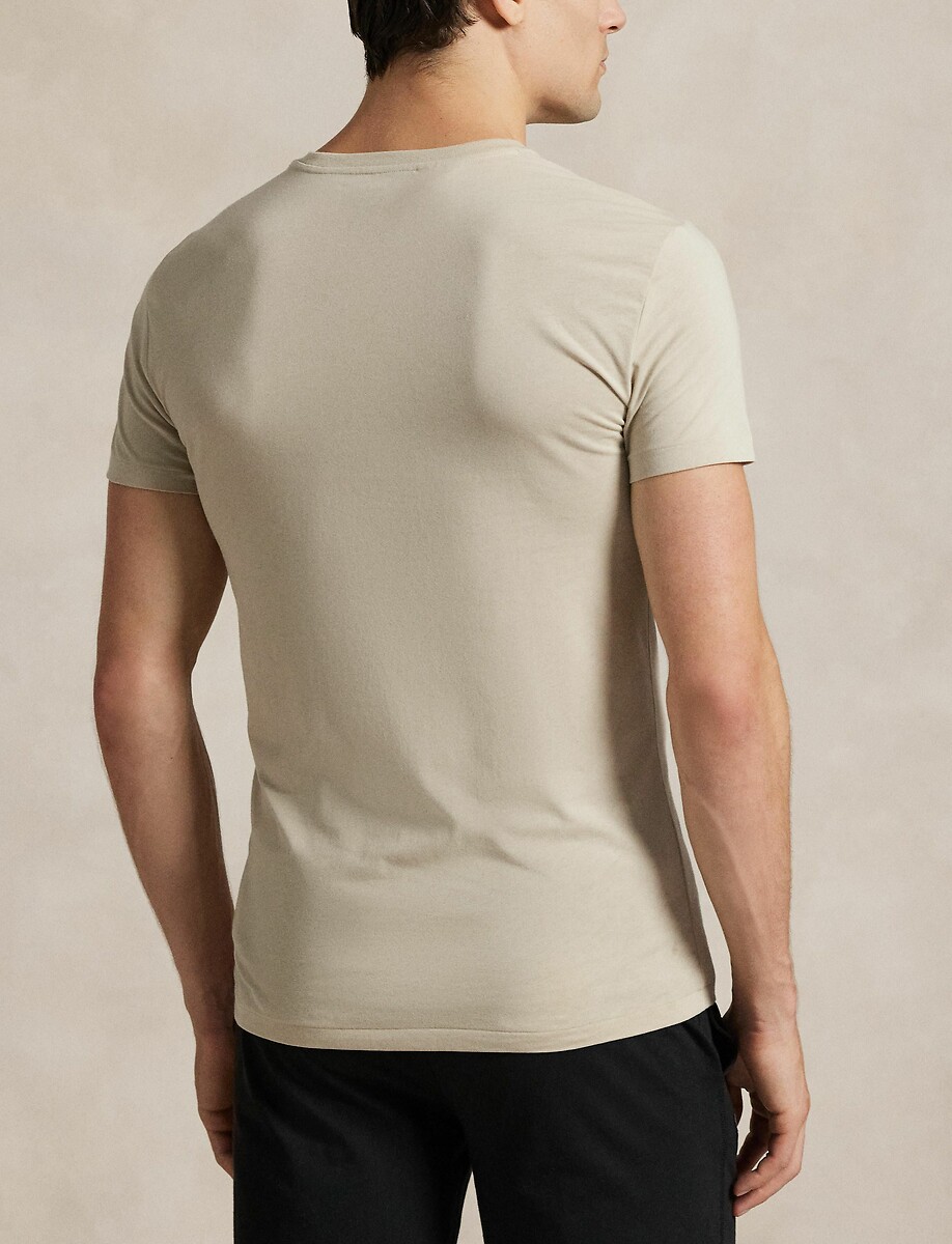 POLO RALPH LAUREN<br>Conjunto de 3 camisas ajustadas com gola redonda