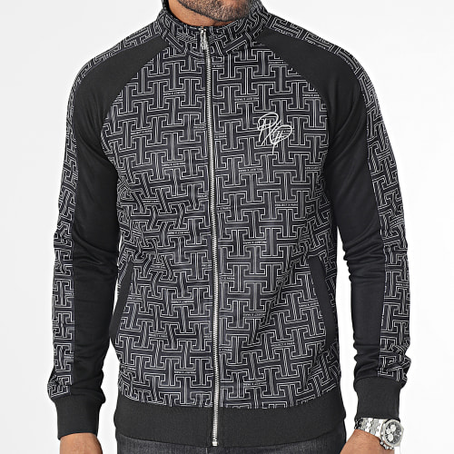 Veste Zippée A Bandes 2333116 Noir
