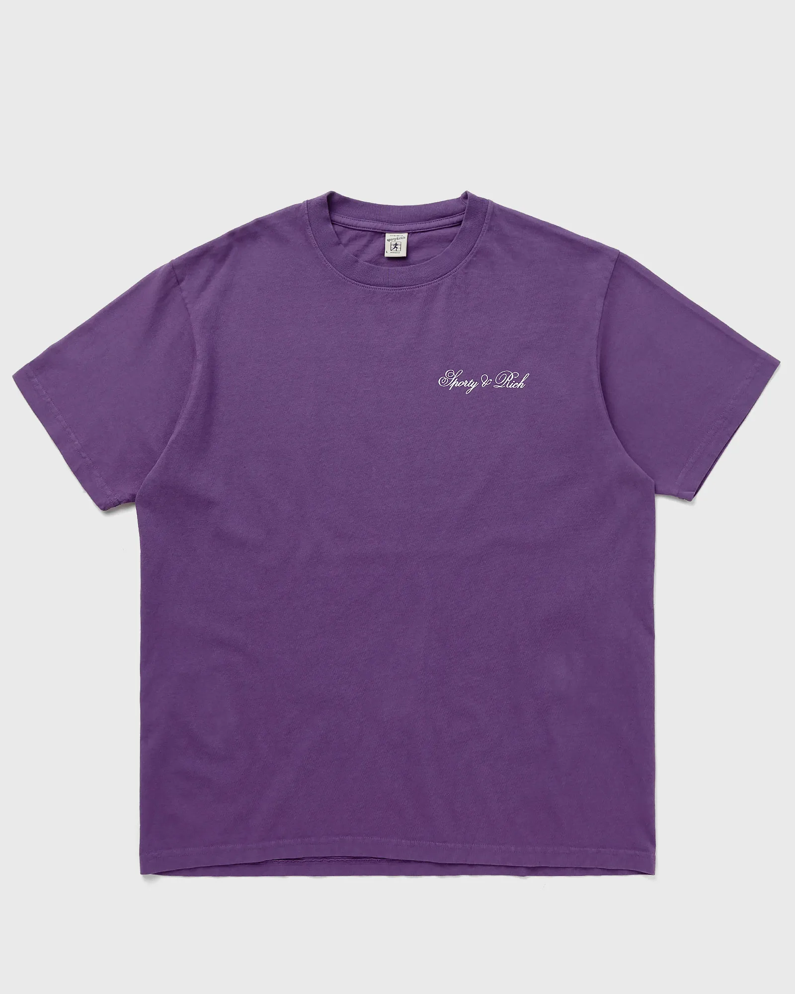 Sporty & Rich CURSIVE LOGO T SHIRT