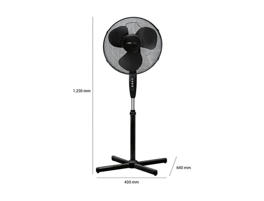 CLATRONIC - Ventilateur sur pied 40cm vl 3603s noir