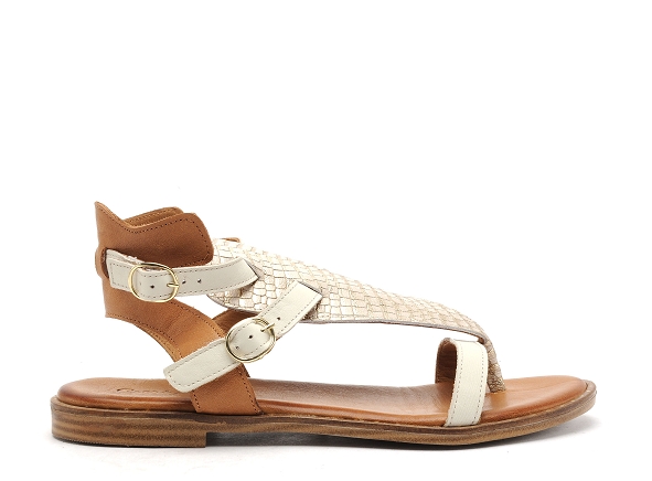 Coco abricot nu pieds plats femme muizon beige