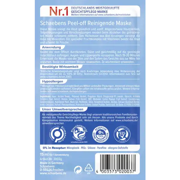 Peel-off Maske