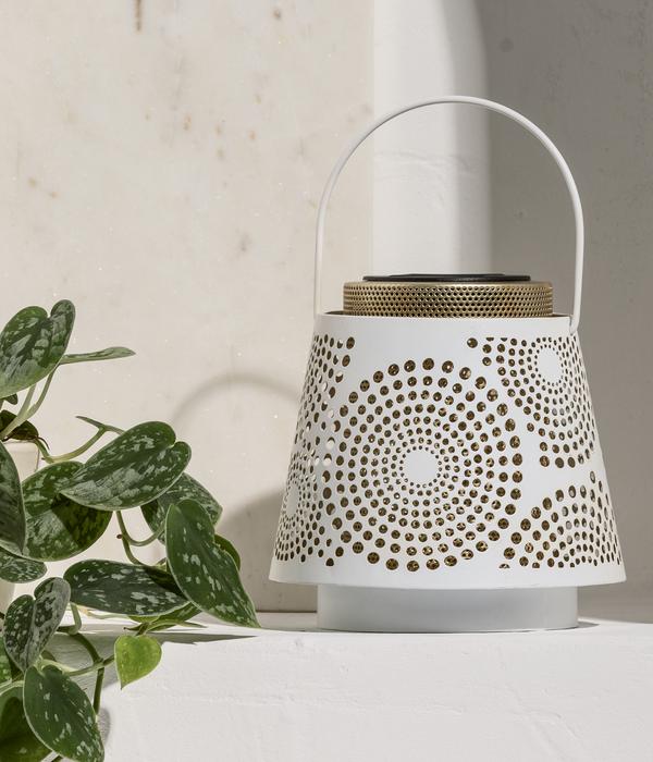 Dehner Solar-Laterne Liva, ca. Ø18/H17 cm