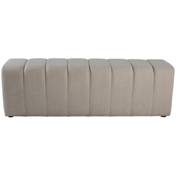 KARWEI eetkamerbank Erie grof geweven beige stof