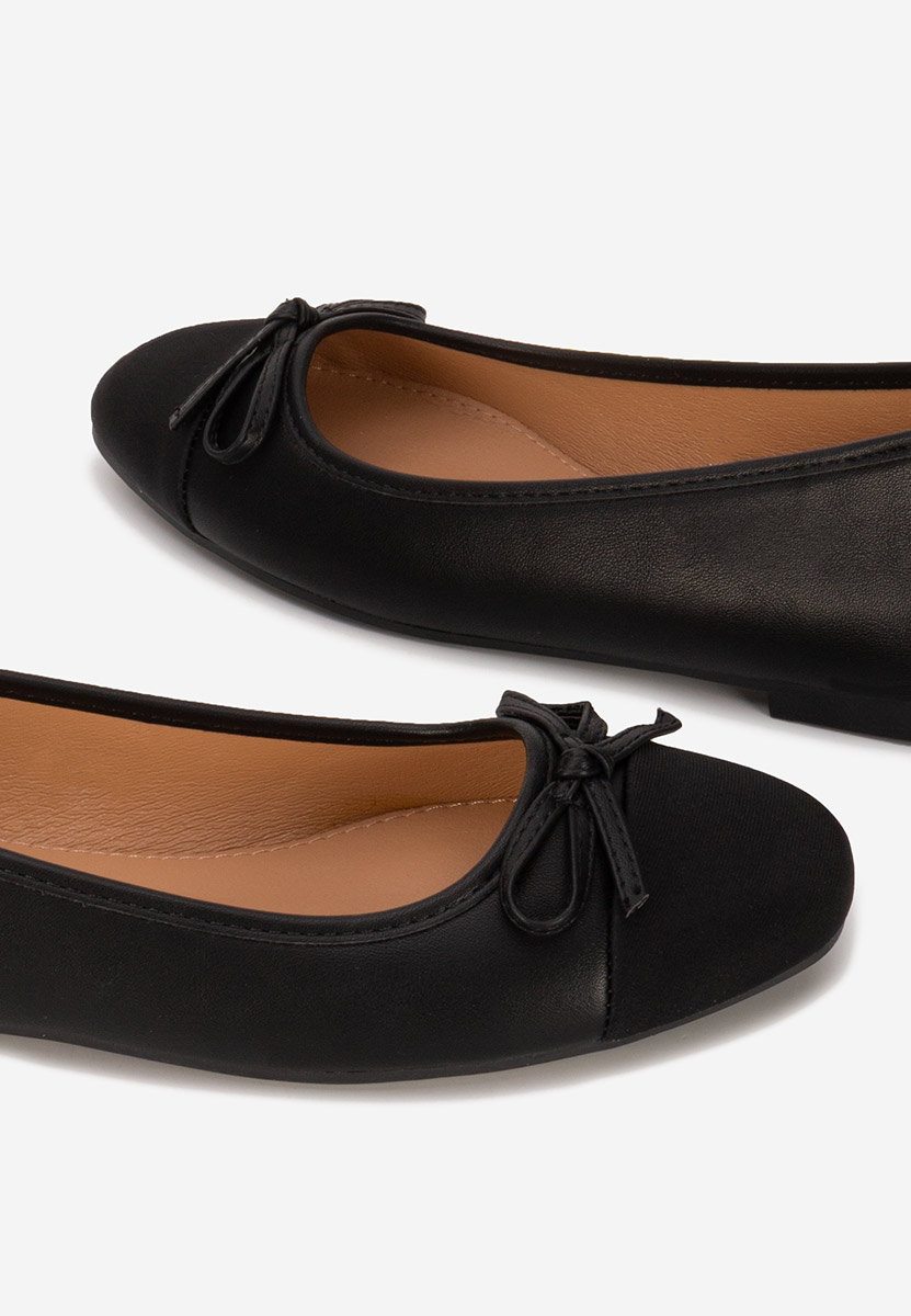 Ballerines femme noirs Letiza