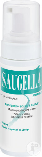 Saugella Mousse Antiseptique Rétablissement De L'équilibre De La Zone Intime Flacon Pompe 150ml