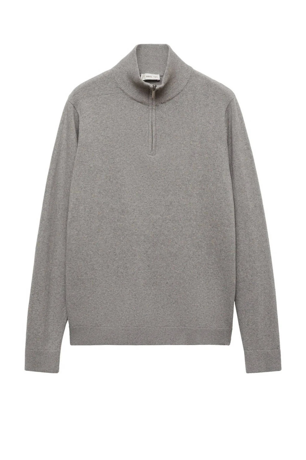 MANGO TEEN trui grijs fijn gebreid