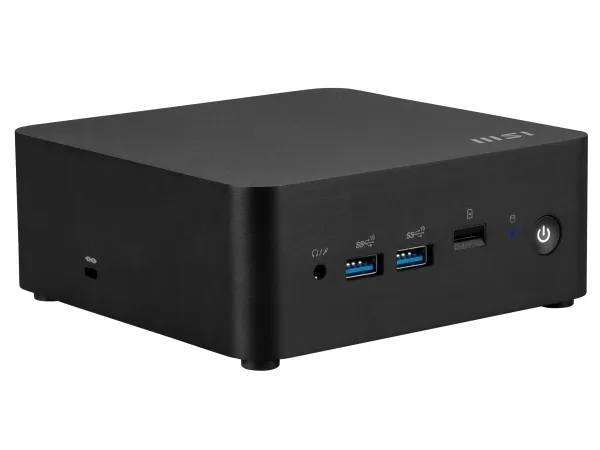 MSI Cubi NUC 13MQG 065BEU - Barebone - mini PC FCBGA1744 Socket - 1 x Core i7 1365U / op til 5.2 GHz - RAM 0 GB - Intel Iris Xe Graphics - IEEE 802.11ax (Wi-Fi 6E), Bluetooth 5.3, Gigabit Ethernet, 2.5 Gigabit Ethernet - sort