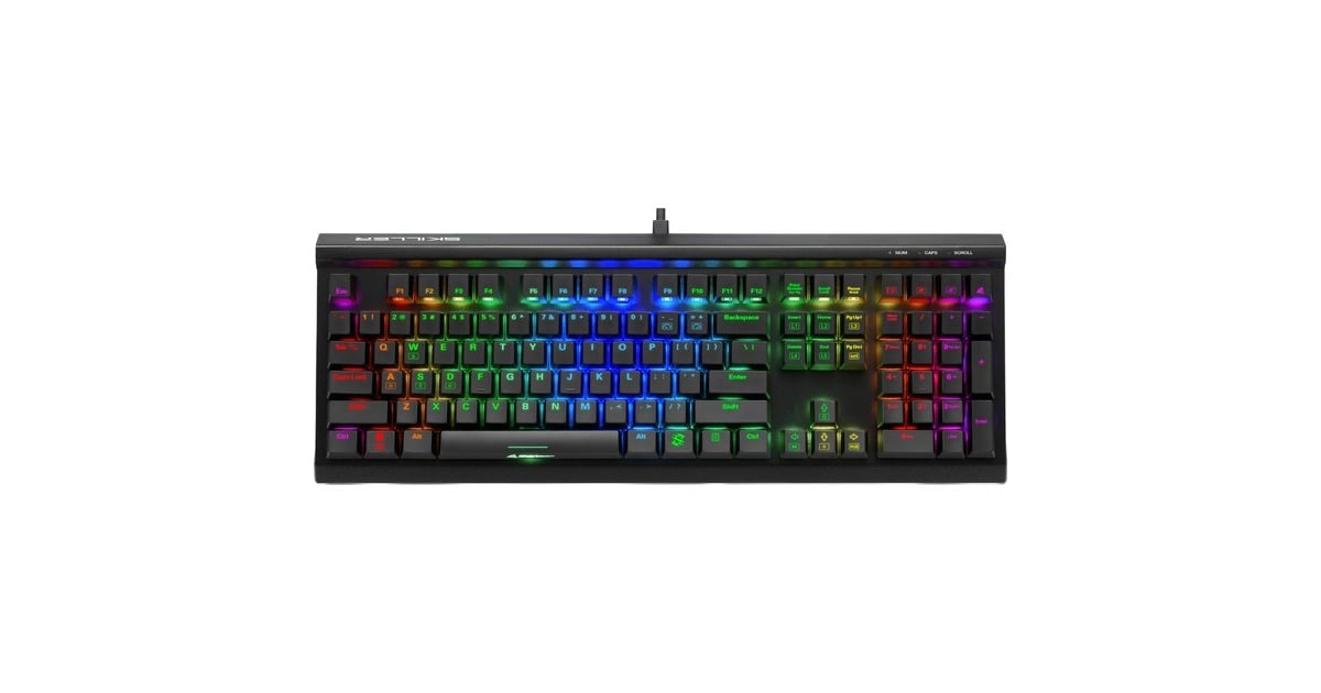 SharkoonSKILLER SGK60, gaming toetsenbord  (Zwart, US lay-out, Kailh Box White, RGB leds)