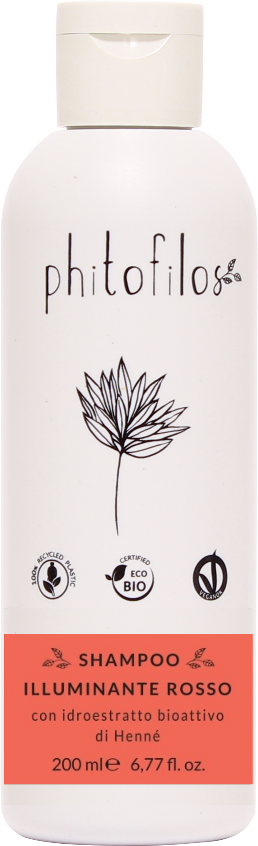 Phitofilos  Strahlkraft-Shampoo Rot, 200 ml