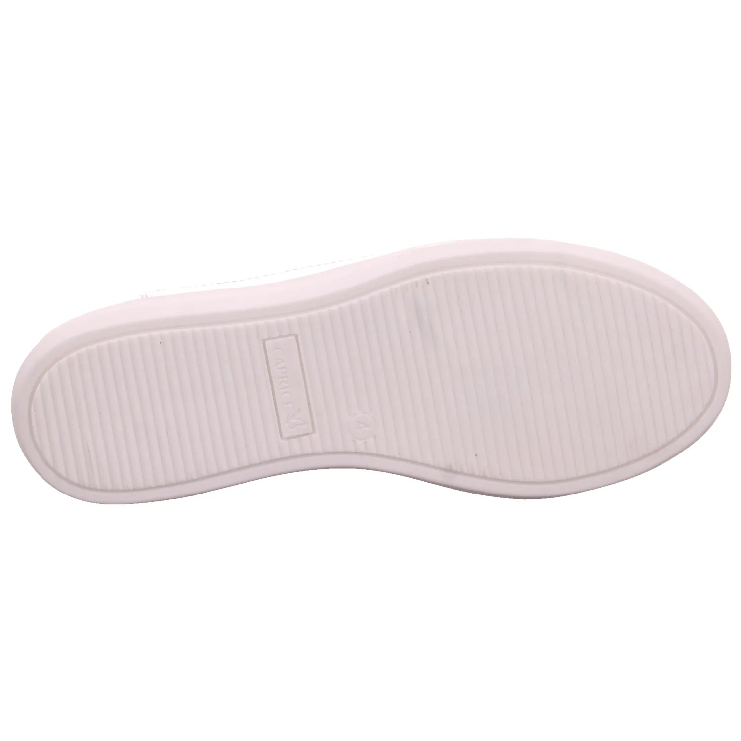 CAPRICE Sneaker Weiss Leder  mit Wechselfussbett