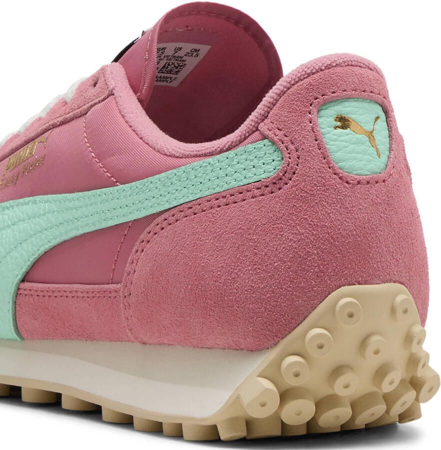 Puma Easy Rider Vintage suede sneakers roze mintgroen