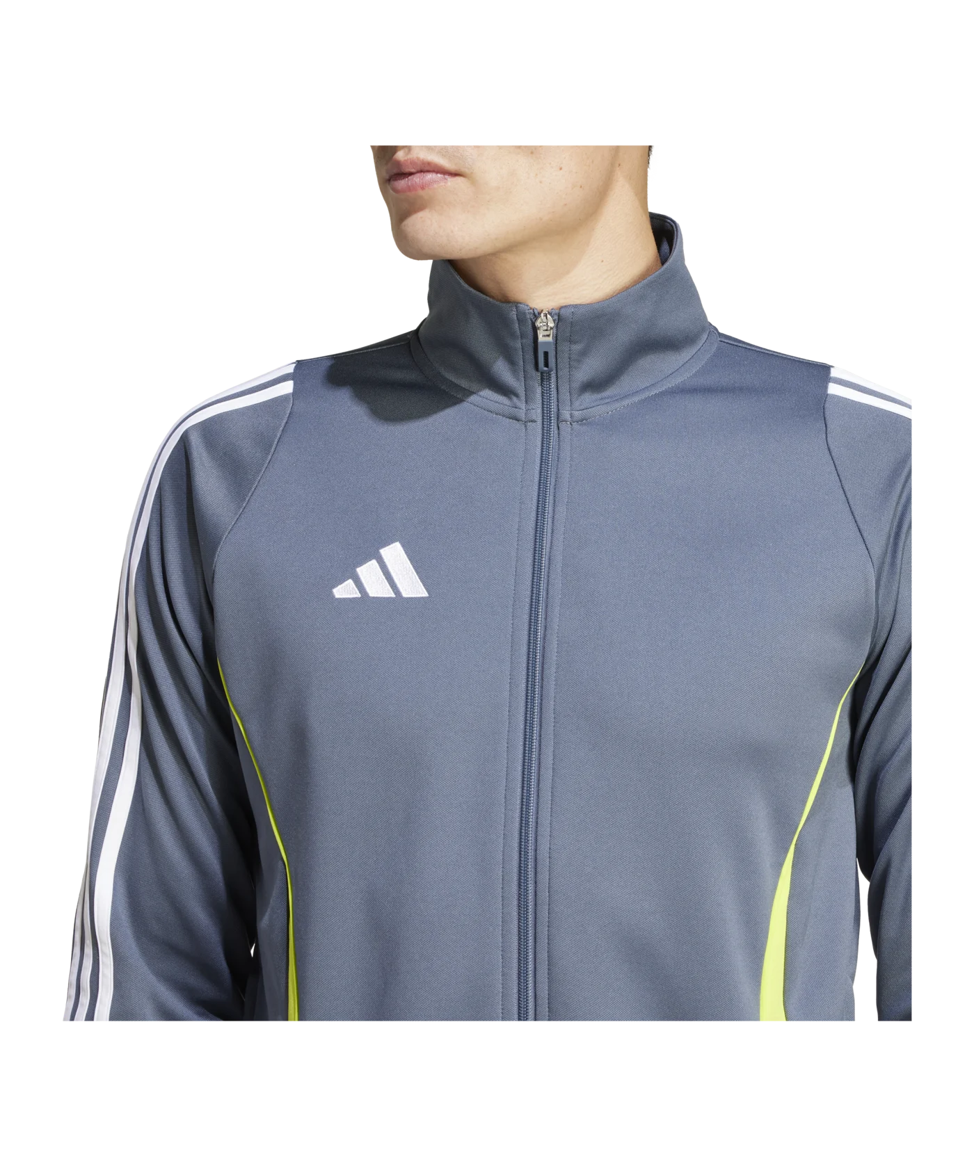 adidas Tiro 24 Trainingsjacke Grau Gelb
