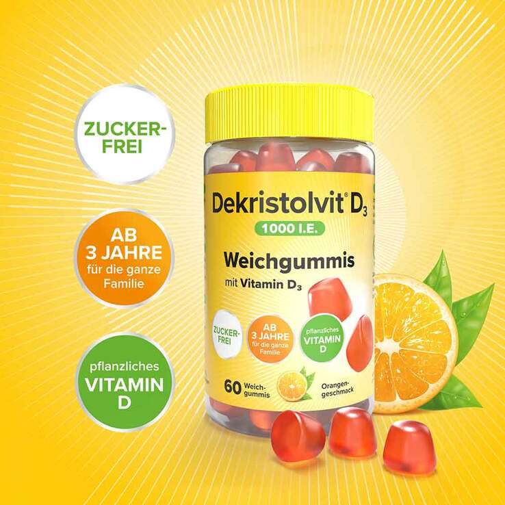 Dekristolvit D3 1000 I.E. Weichgummis, 60 St