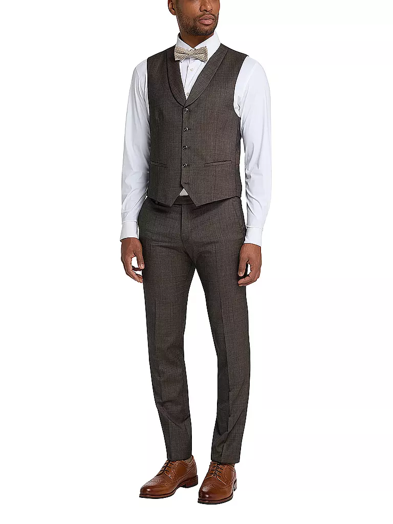 CG - CLUB OF GENTS Anzugweste Slim Fit PHILLIP braun
