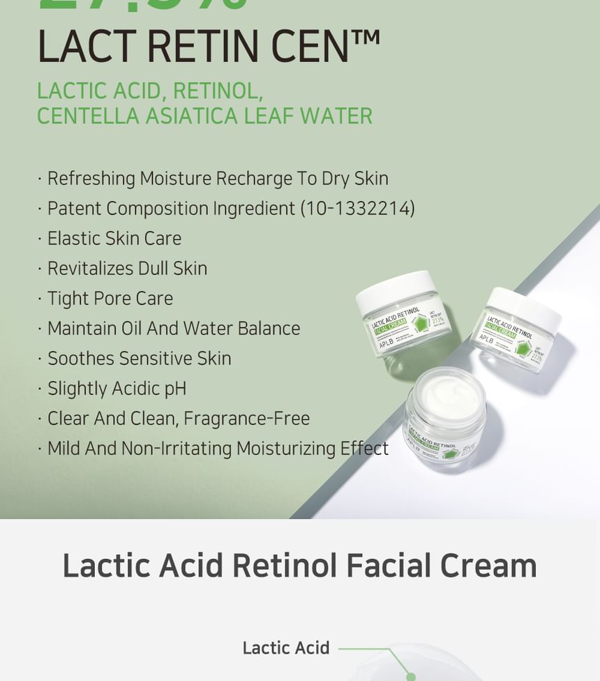 APLB - Melkzuur Retinol Gezichtscrème