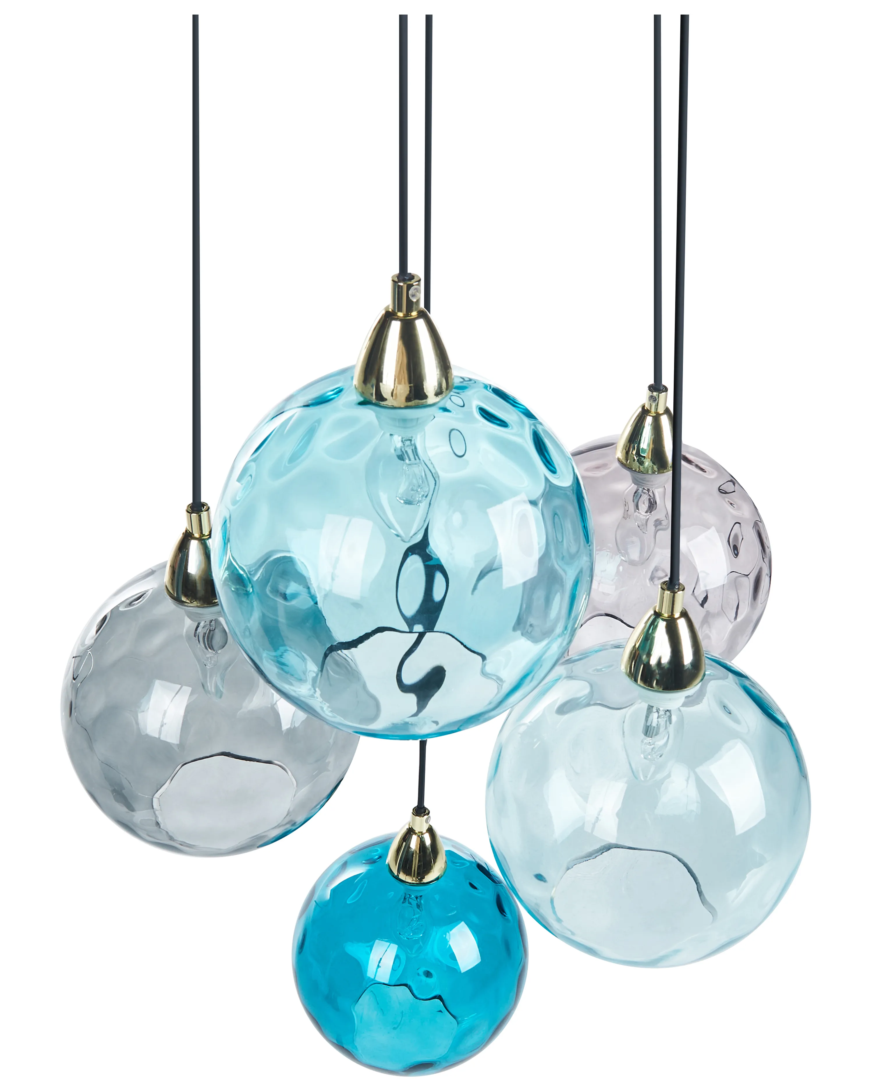 Hanglamp PABELLON Glas Blauw