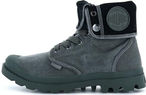 Palladium - BAGGY LAARZEN - Zwart - Textiel - Rubber Zool