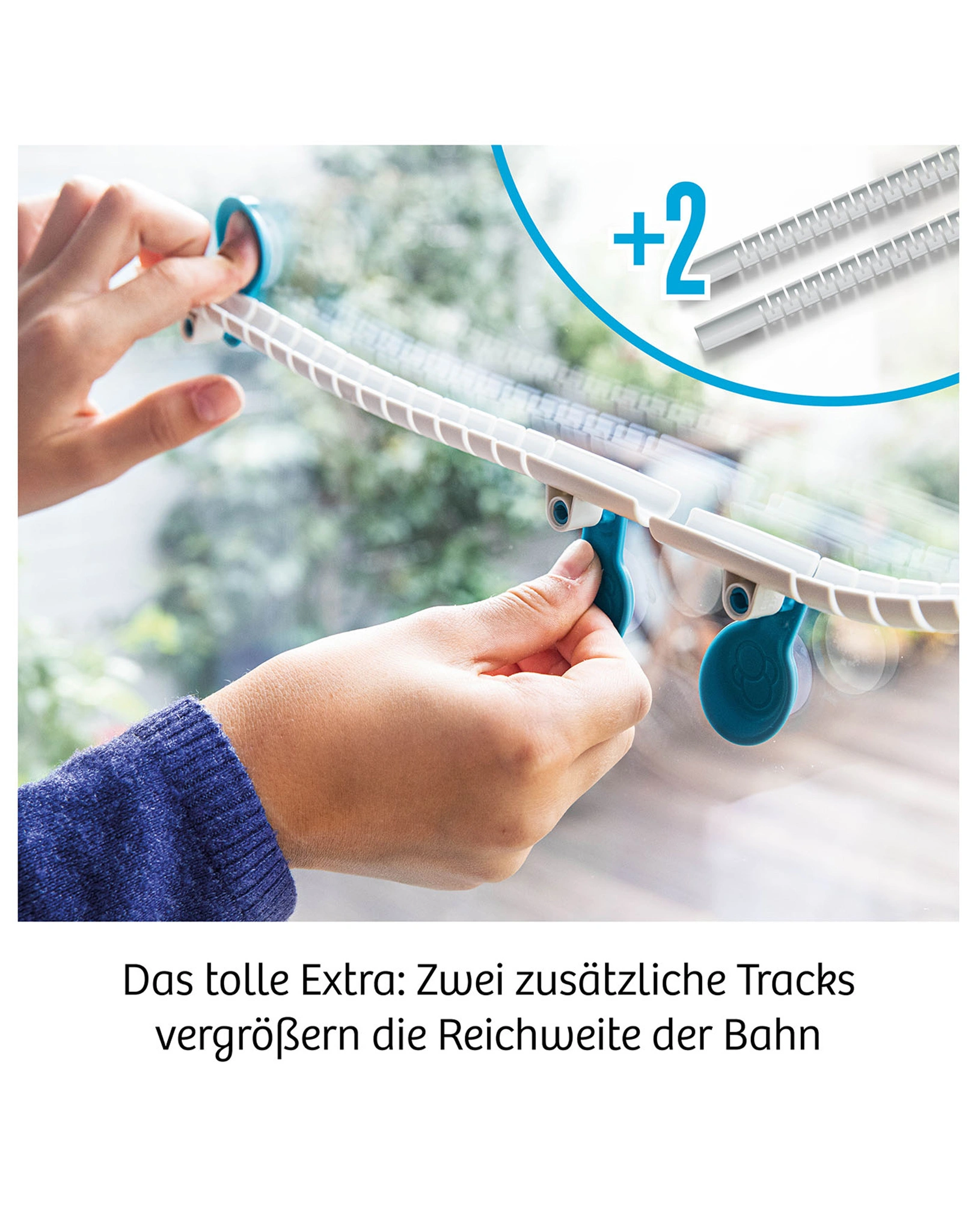Kugelbahn-Erweiterung GECKO RUN - TRAMPOLIN in bunt