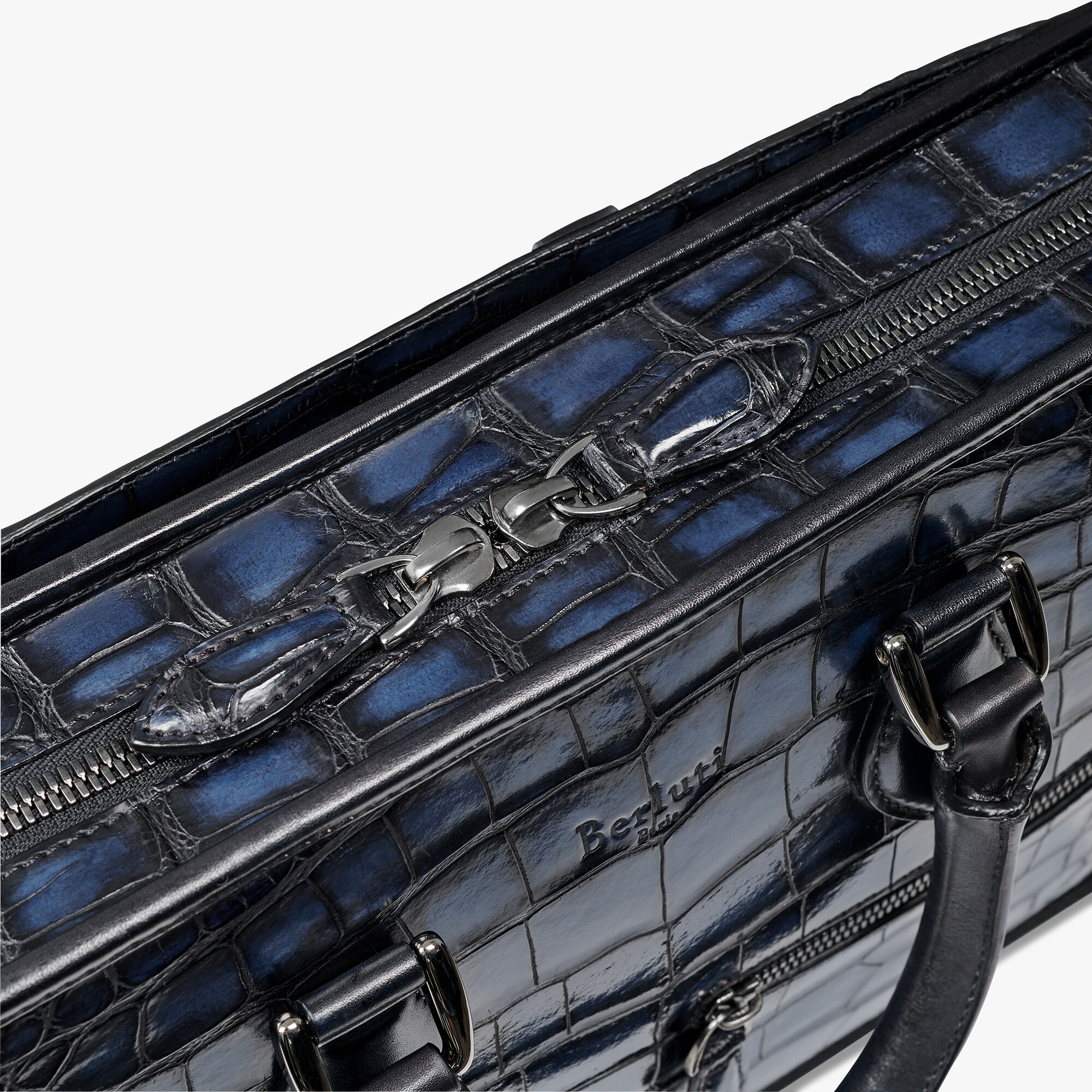 Cartable Un Jour Mini En Cuir d'Alligator