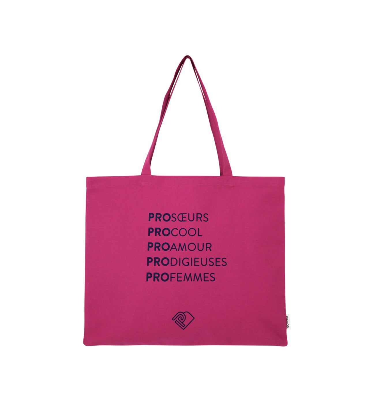 Tote bag Femme logo Promod - Framboise