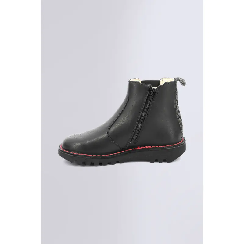 KICK YOTO KID NOIR BOOTS Cuir Fille