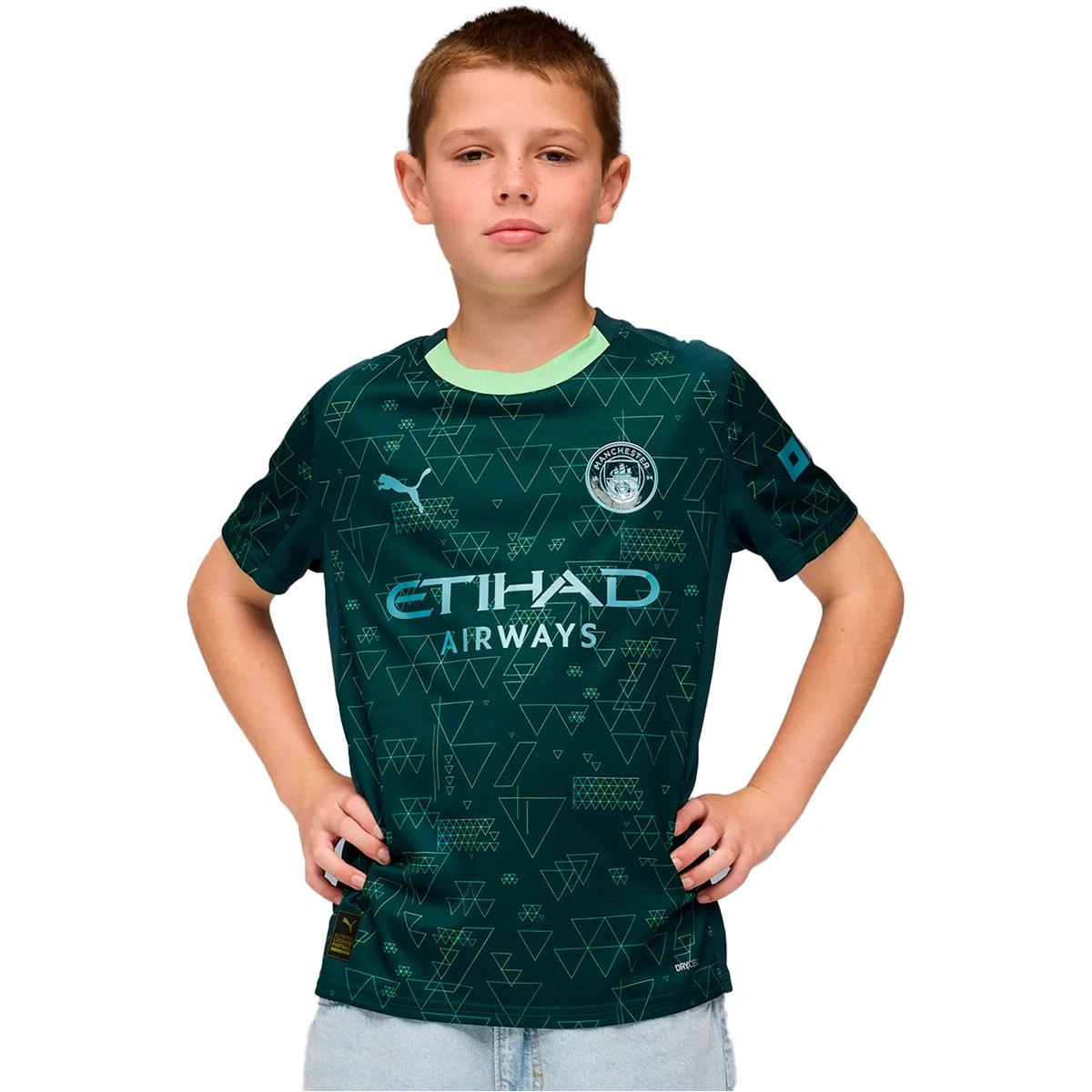 Camisola Puma Manchester City Quarto Equipamento 2025-2026 Criança