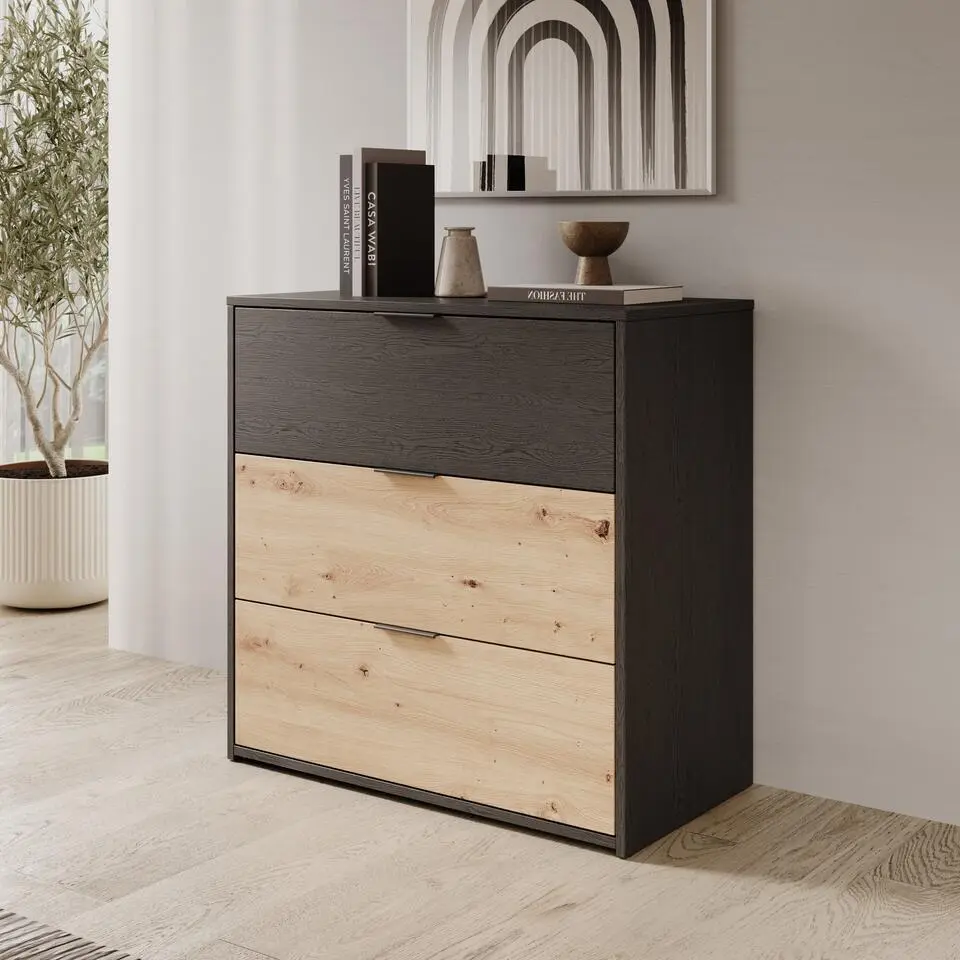 Meubella - Ladekast Augustus - Eiken - 80 cm