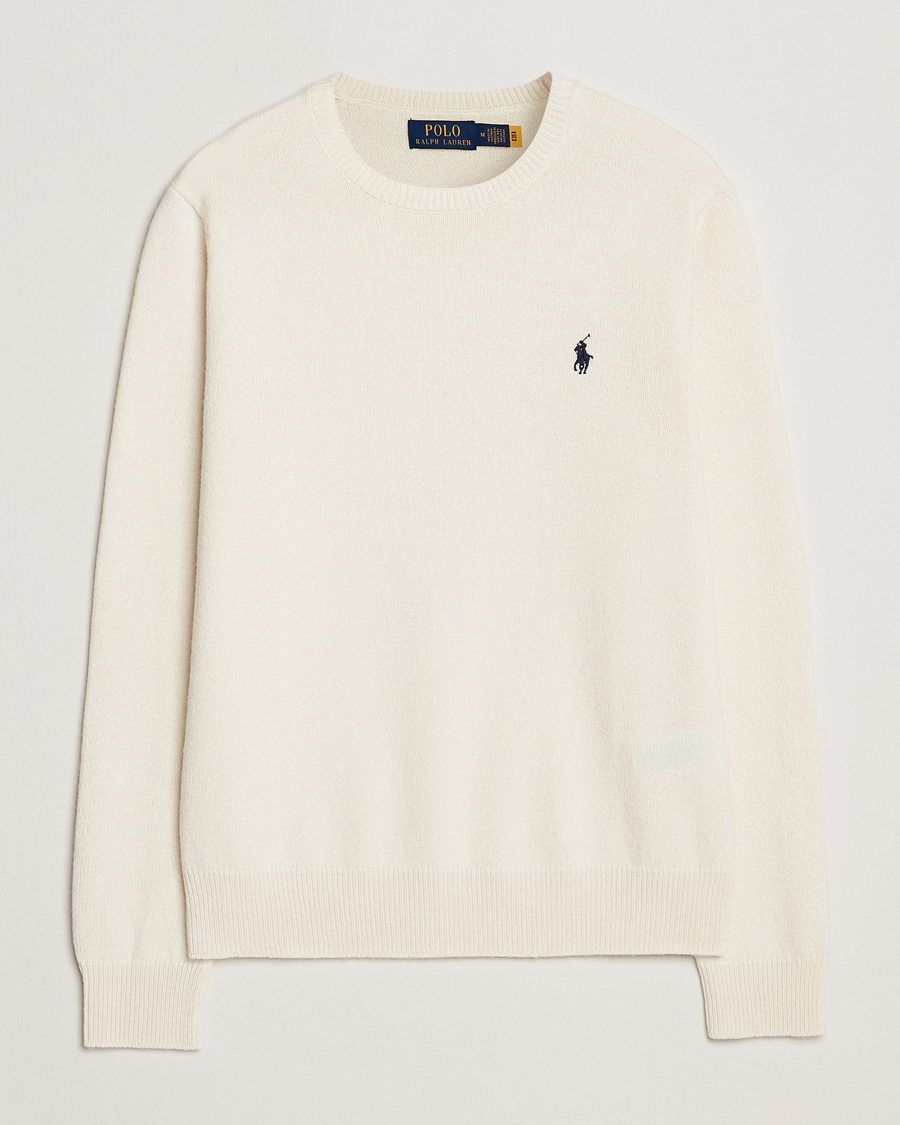 Polo Ralph Lauren Cotton/Wool Pullover Andover Cream