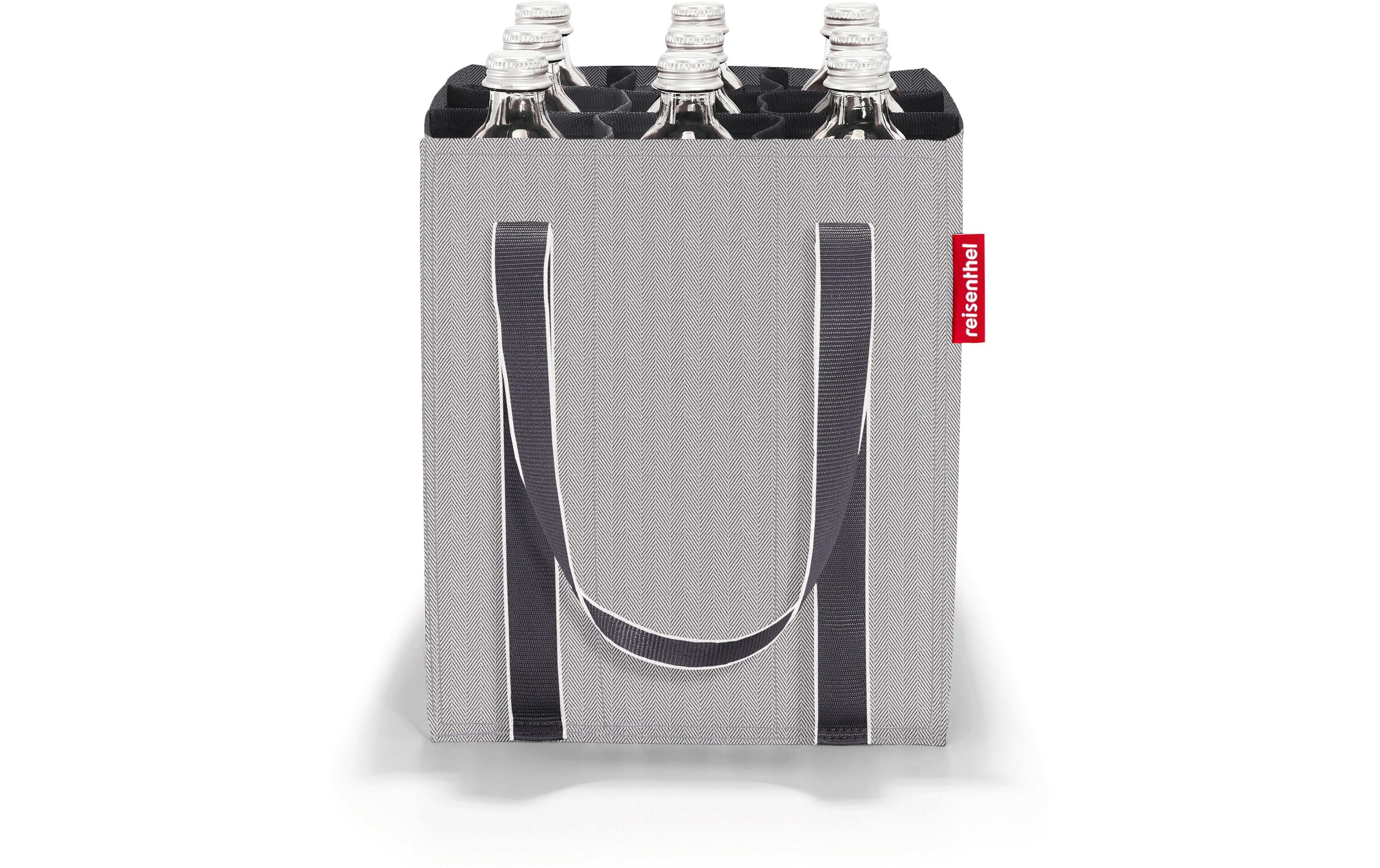 Flaschentasche Herringbone greyBottlebag für Wohnbereich und Picknick