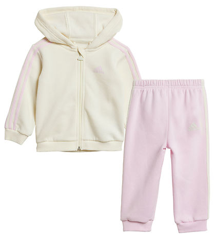 adidas Performance Sweats?t - I 3S FZ FL Jog - Hvid/Rosa