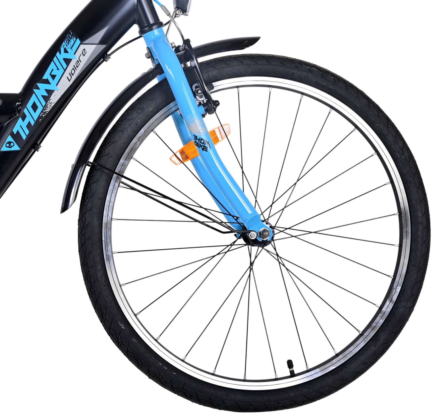 TPFSports Thombike Kinderfahrrad - Jungen - 24 Zoll - Rücktritt + Handbremse - 3 Gänge - Blau