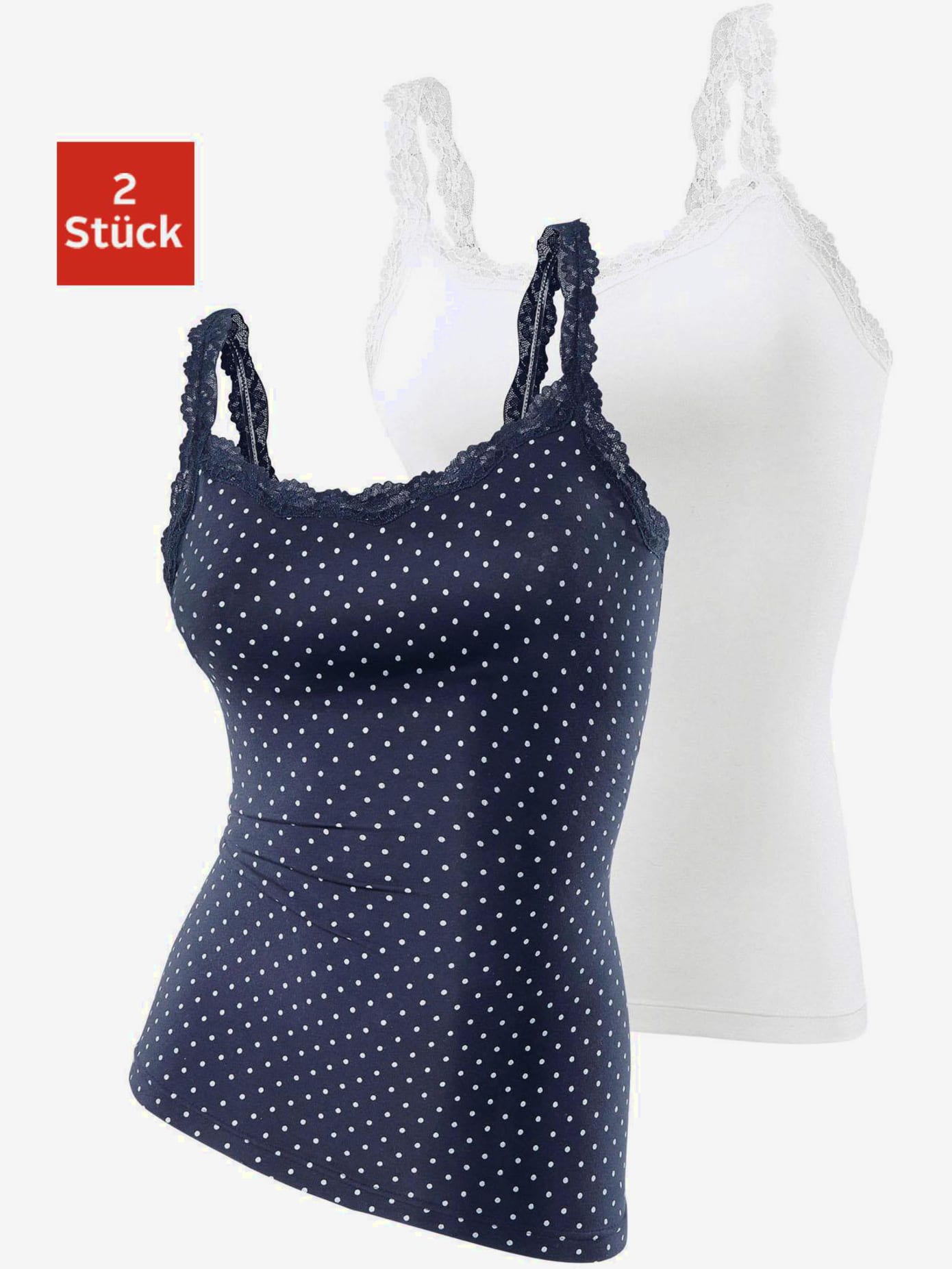 Chemise lot de 2 débardeurs en lascana