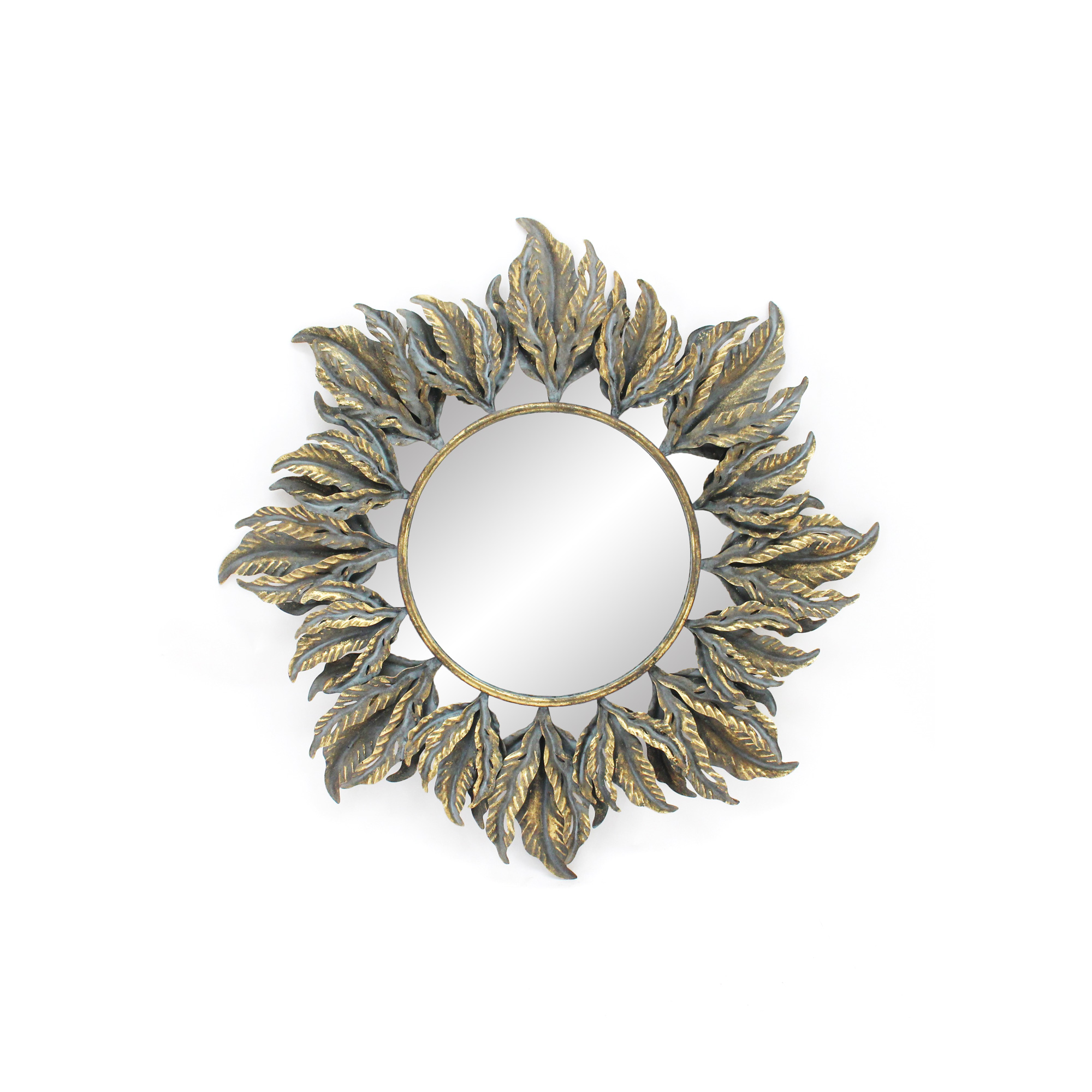 Wandspiegel 'Delauche‘, antik gold, Ø 83 cm, L 7 cm von fischer's lagerhaus