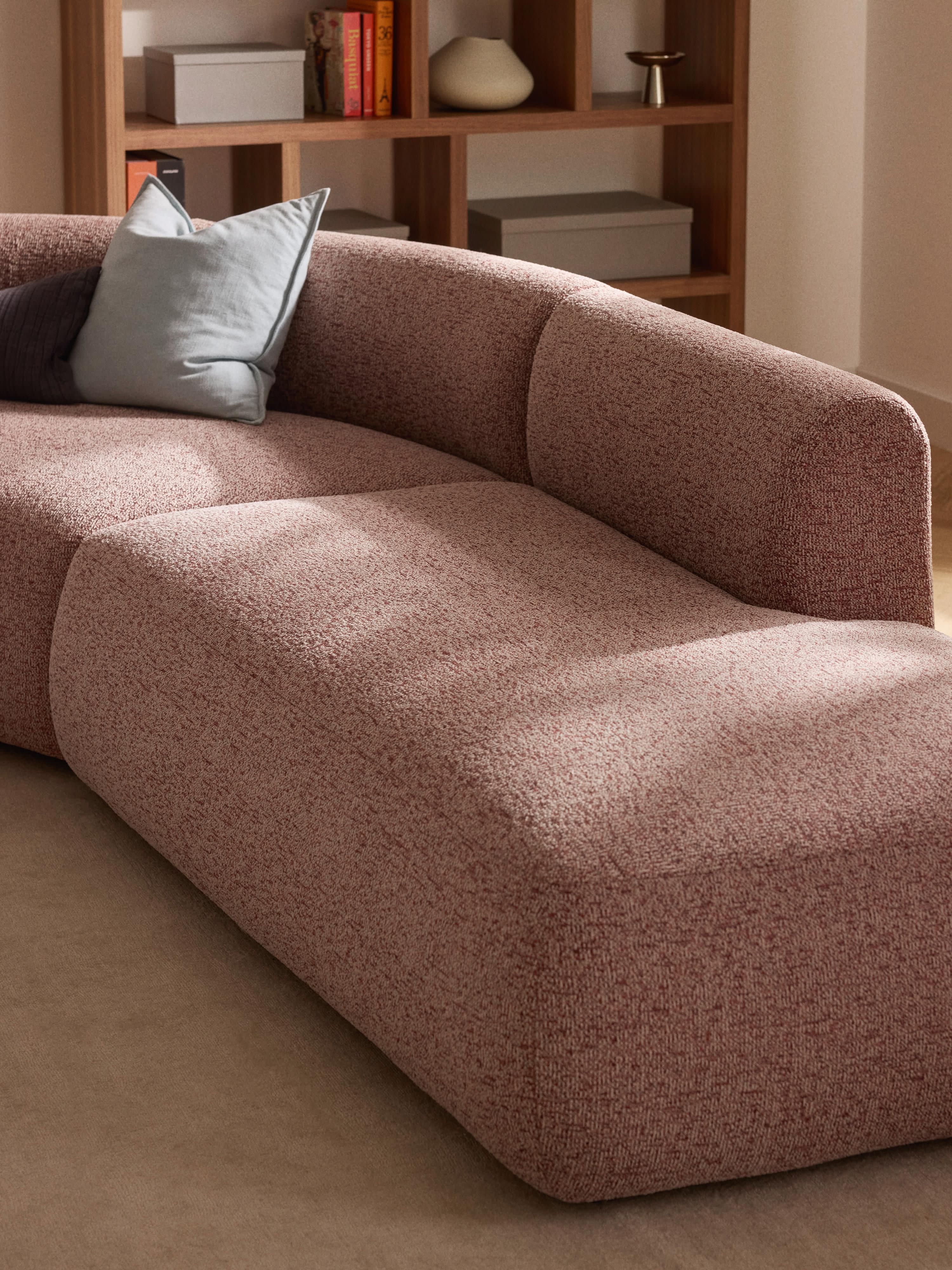 Modulaire bouclé hoekbank Sofia (4-zits)
