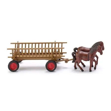 Wiking 089302- Leiterwagen mit Pferdegespann1935-1959