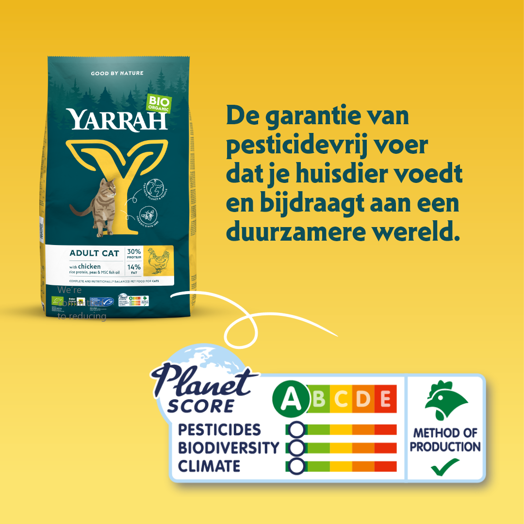 Yarrah - Droogvoer Kat met Kip Bio
