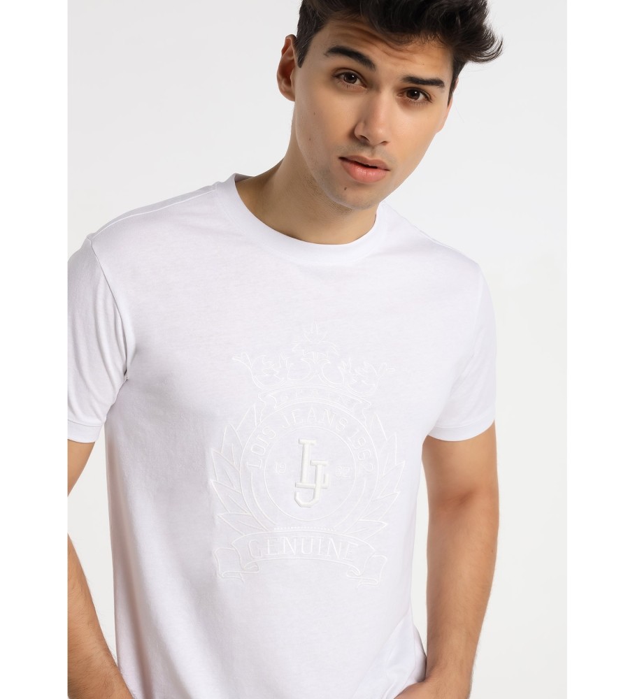 Camiseta Lois White Bordada em Algodão Líquido