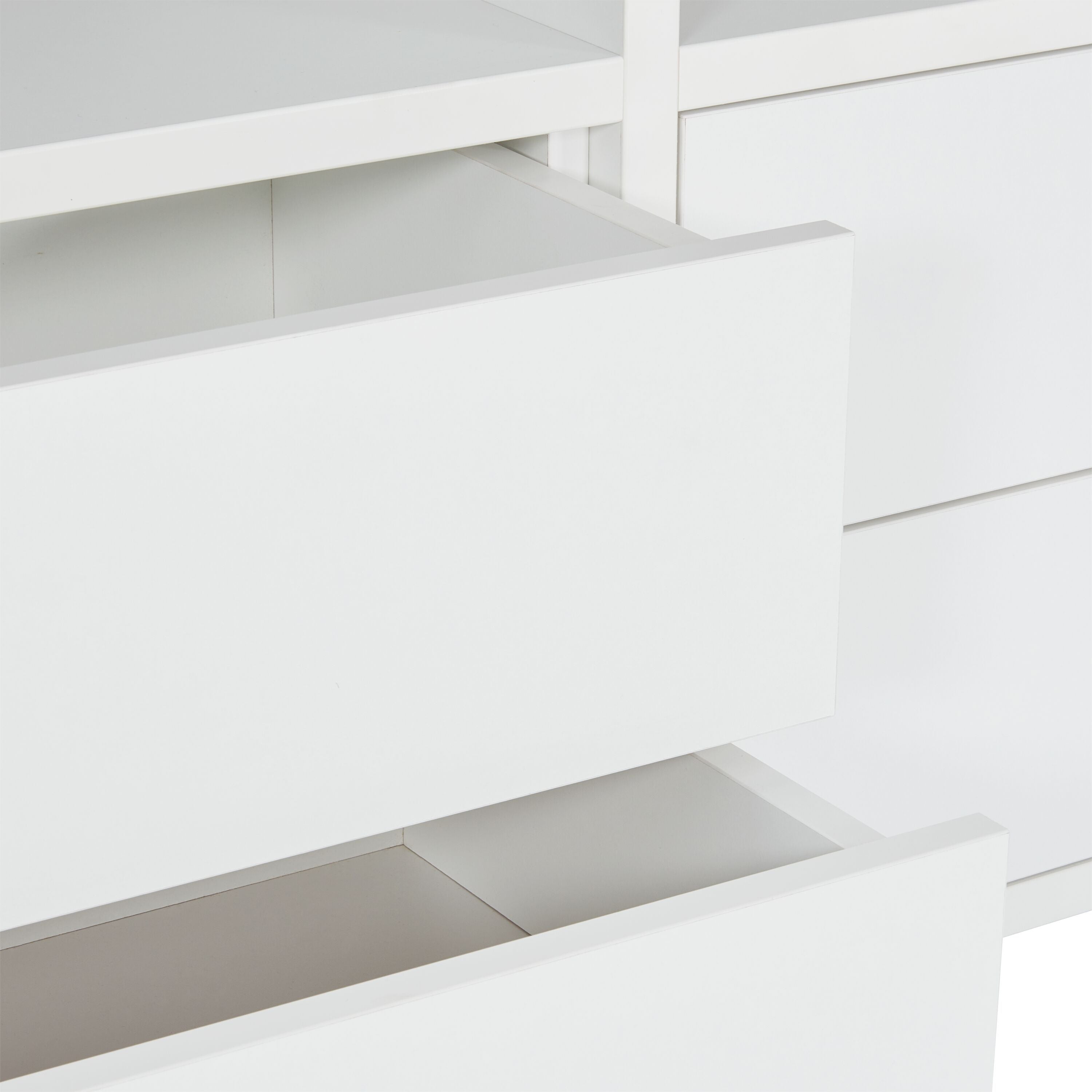 TARA Regal - Weiss / Eiche / B: 160.0 cm x T: 33.0 cm x H: 147.0 cm