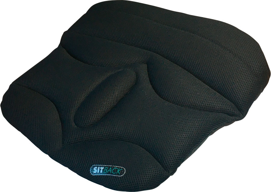 Sitback Basic Living Fahrzeug Sitzkissen 44 x 42 cm 3D Black