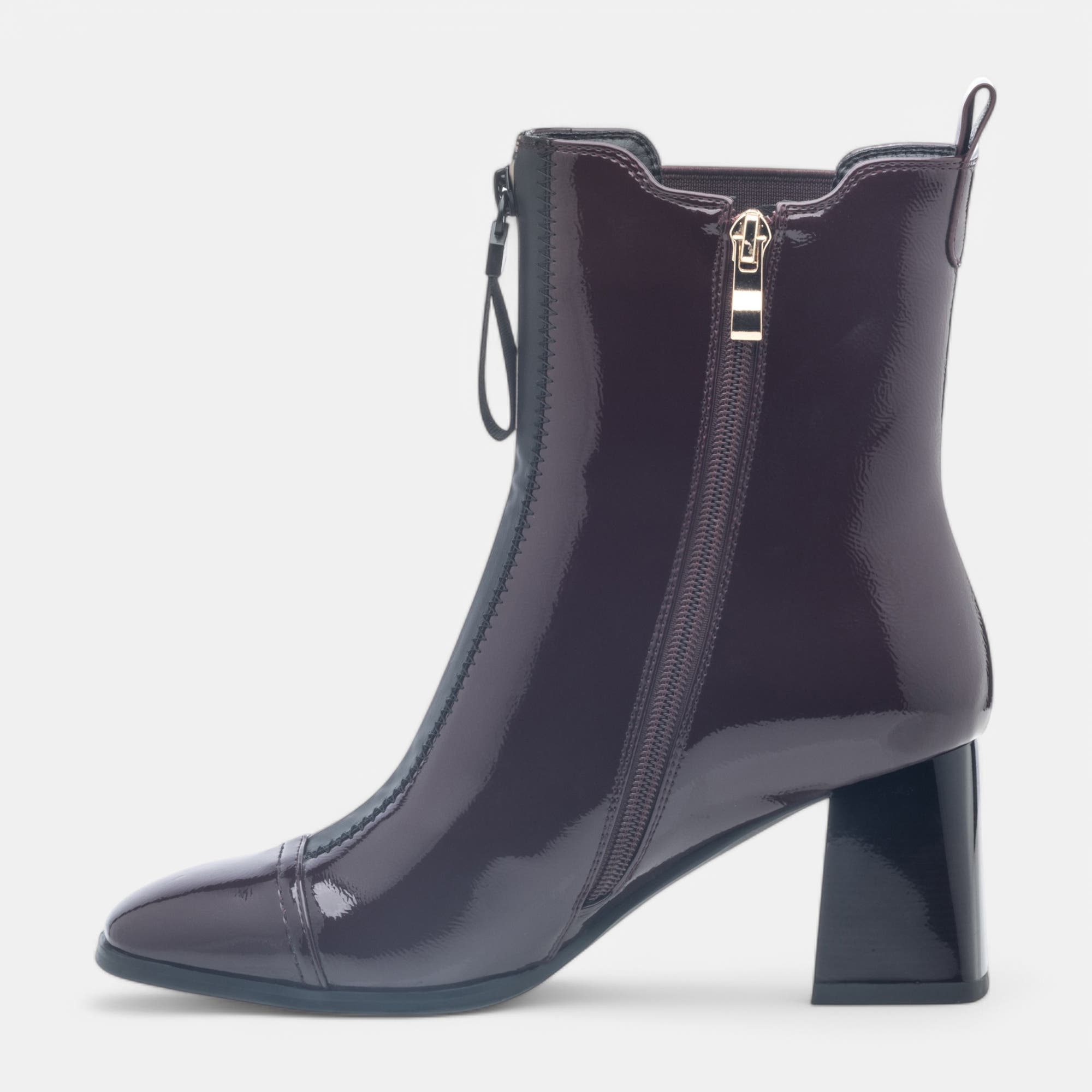 Bottines à talon Femme bordeaux